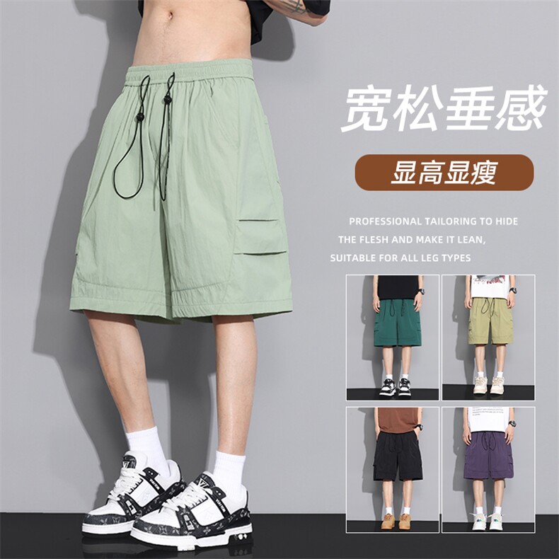 现货夏季工装短裤男ins潮牌休闲百搭潮流痞帅五分裤D02521-P38,男装牛仔裤,星座308B-2