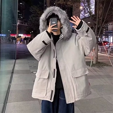 冬季加厚毛领棉衣男韩版潮流百搭连帽棉服外套MY108-P75，男装棉衣，星座1109-3