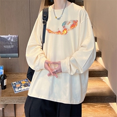 抖音得物供货量大从优可提供视频美式长袖T恤CT843特P25，男装T恤，电商A486-1