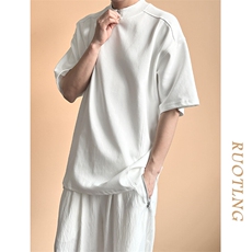 现货-主推设计感潮牌短袖T恤男个性半袖上衣A351-AT2473-P45，男装T恤，电商A351