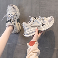 厚底小白鞋女2025年新款春季吸膜底老爹鞋百搭女鞋，女鞋休闲鞋，电商A223