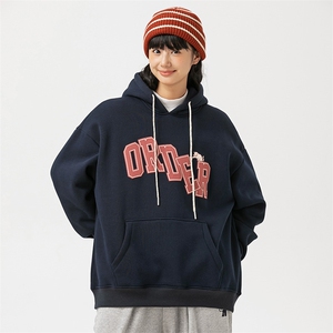 2026冬季新款男装日系潮牌印花宽松休闲卫衣加厚卫衣WY558-F96图片