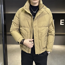 2025冬季男士新款羽绒服时尚立领百搭保暖羽绒服YR58155-P180，男装羽绒服，电商A413