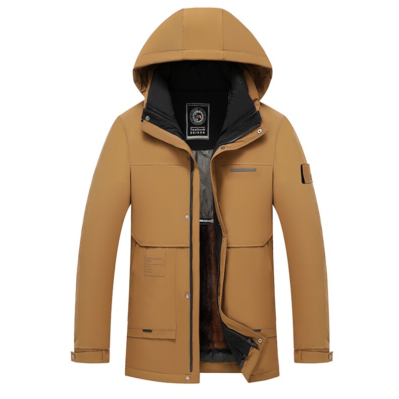 2026年冬季新款三合一鹅绒服男款商务保暖外套中老年爸爸装羽绒服,男装羽绒服,电商B212（原钱塘6029）