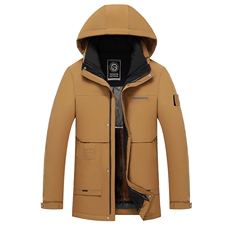 2026年冬季新款三合一鹅绒服男款商务保暖外套中老年爸爸装羽绒服，男装羽绒服，电商B212（原钱塘6029）