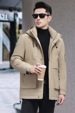 2025新款90鸭绒男士羽绒服连帽精品，男装羽绒服，钱塘207-1