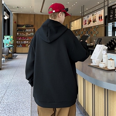 主推L-8XL360克提花大码连帽休闲卫衣男XZ109-W1599款-P43，男装卫衣，星座109