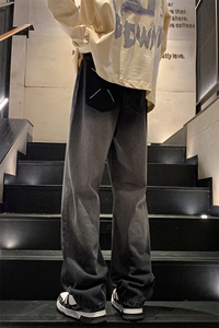 8XL-M美式渐变色特大码牛仔裤男加肥加大码重工艺 K909P50控价68图片
