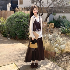 新款皮衣吊带打底半身裙三件套女春季2C282-212P225K368，女装套装/套裙，2C282