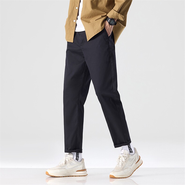 锥形休闲裤男款秋冬季新款九分裤子直筒宽松2025新款D9015-P45，男装休闲裤，星座509