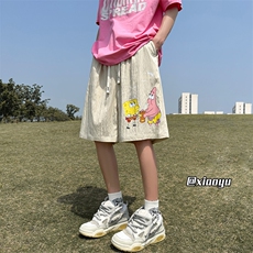 XZ616夏季海绵宝宝派大星速干短裤印花休闲五分裤TY2464P35控48，男装牛仔裤，星座512A（原616）