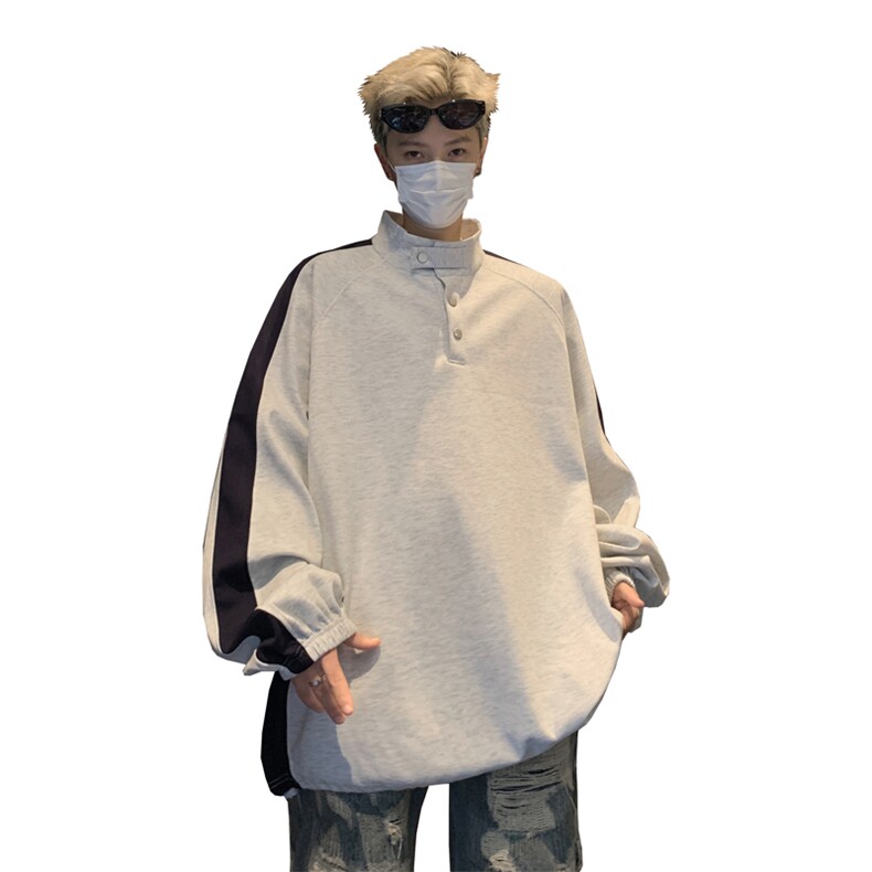 量大优供视频拼接排扣圆领长袖卫衣男cp82-特p：30,男装卫衣,电商B371