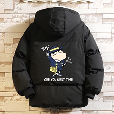 控128加绒面包服男大码羊羔毛衣男MY16240-P100，男装棉衣，电商A040A