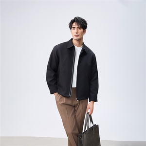 秋季2025老钱风抖音纯色休闲立领夹克店主风A236-JK628-P125图片