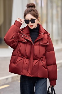 超好看短款羽绒服女2025冬新款时髦洋气白鸭绒外套图片