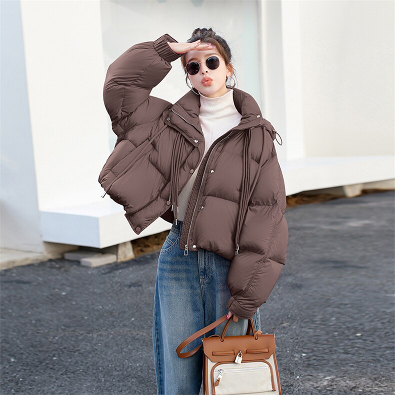 210现货高级感超好看短款90绒加厚保暖羽绒服210-3295-P320-K468,女装羽绒服,韩蜜菓