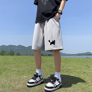 已注册新款直播抖音得物品质菠萝格运动男休闲短裤K082P30图片