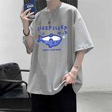 华夫格t恤男短袖男大码五分袖HT73453-P22，男装T恤，电商A040