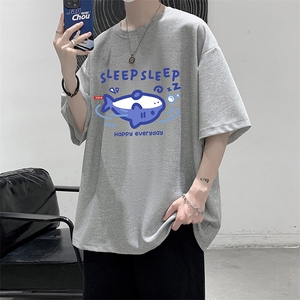 华夫格t恤男短袖男大码五分袖 HT73453-P22图片
