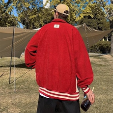 美式复古外套男春秋款设计感小众拼接潮流百搭棒球服夹克男WT50，男装夹克，星座506