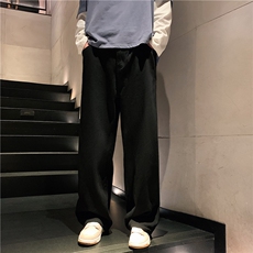 k1009-p55-控78M-5XL拉链拼色黄泥在高阶宽松大码牛仔裤cityboy，男装牛仔裤，星座116