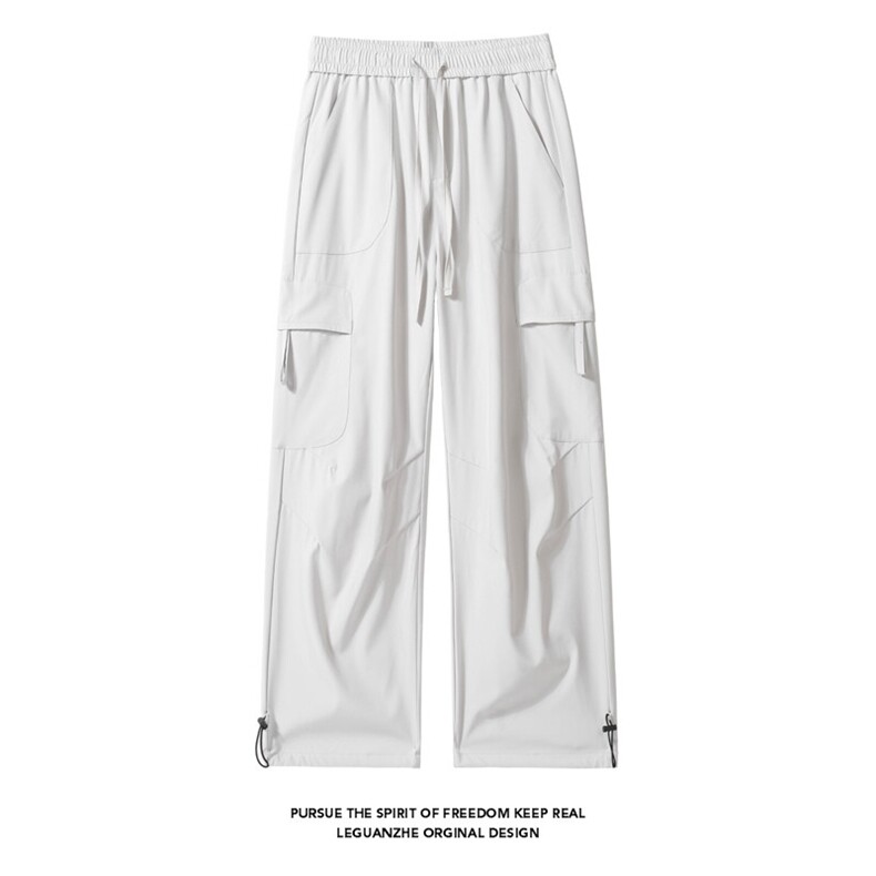 2025春季新款白底大码美式冰丝冲锋裤M-5XHK25041-特P30，男装休闲裤，电商A022