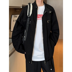 现货 秋季哈灵顿工装短款牛仔外套男品质夹克女 JK22-P78 控118图片
