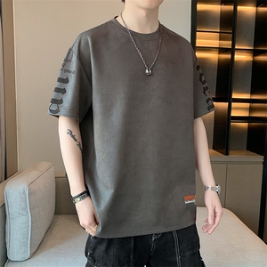 新款短袖男店主风夏季t恤休闲百搭印花圆领T恤男上衣TC3136-P35图片