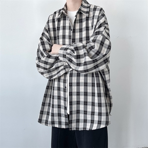 现货红色格子衬衫男KD554-P40图片