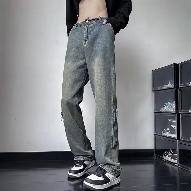 美式牛仔裤男款秋季长裤潮Y9127P48,男装牛仔裤,星座1116-2