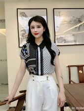 2022夏季新品韩版时尚显瘦百搭气质小衫，其它，婉伦