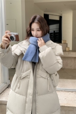 2025年冬季休闲风长款90白鸭绒羽绒服，女装羽绒服，玖莱伊