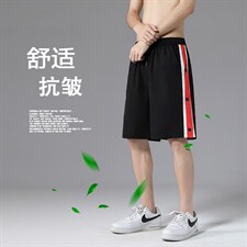 夏季短裤宽松冰丝五分中裤潮流男生薄款休闲裤DK511-特批25,男装休闲裤,星座718-1