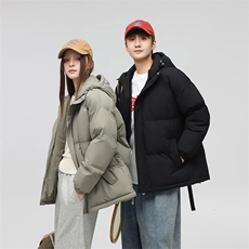 现货抖音得物可供视频三防加厚羽绒连帽棉衣外套情侣棉服WM1277，男装棉衣，电商A486