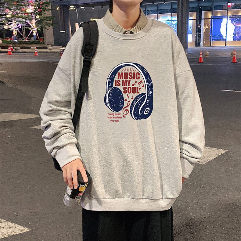 圆领卫衣男超大码胖子肥佬大号长袖t恤S6422-P28,男装T恤,电商A040