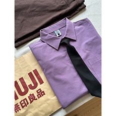 棉纯棉衬衫成衣水洗休闲衬衫男女宽松纯色衬衣GC27-P35，男装衬衫，星座301C-5