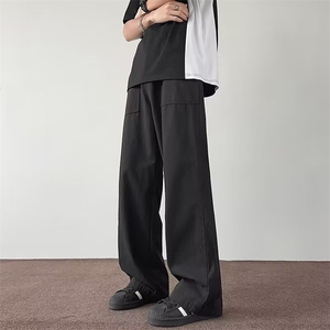 夏季韩版新款潮流男士休闲裤百搭宽松运动直筒裤男青少年图片