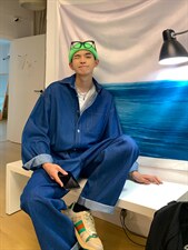 【2025春夏】送腰带 定制水洗牛仔长袖夹克连体裤长裤连体衣男图片