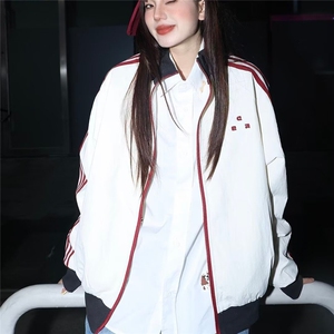 2025美式复古高街PU磨砂皮夹克女春秋设计感宽松皮衣潮牌翻领外套图片