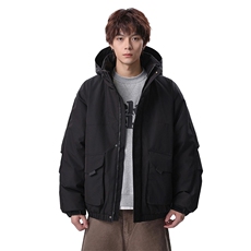 新款冬季大码羽绒棉服棉袄连帽工装韩版宽松外套A436-2533-P98，男装棉衣，电商A436