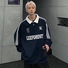 潮流运动系列球服POLO衫24新款宽松字母印花卫衣男女帽衫W99-P58，男装卫衣，电商C307