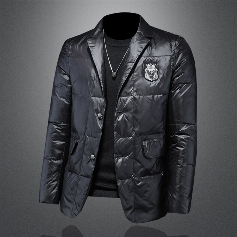 Y99272802022高端冬季90%白鸭绒西装羽绒服镂空,男装羽绒服,钱塘6016-1(原3019)