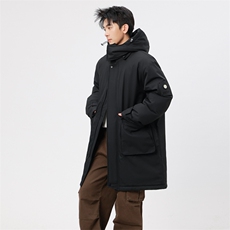 自家图有视频中长款棉服连帽登山情侣聚热保暖工装棉衣M2573p110，男装棉衣，电商D315