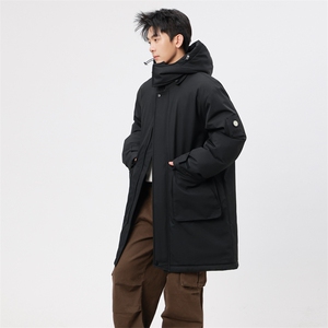 自家图有视频 中长款棉服连帽登山情侣聚热保暖工装棉衣M2573p110图片