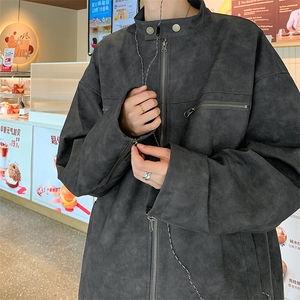 港风新款男PU皮夹克潮夹克百搭嘻哈外套Y06-P90图片