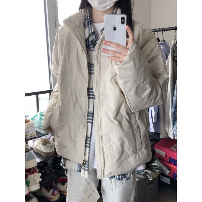 现货美式棉衣男冬季加厚菱形格棉服ins情侣宽松棉袄外套WL10-P88,男装棉衣,星座1008
