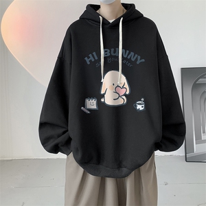 连帽卫衣男大码运动服帽衫外套WY2314-P35 加绒款-P40图片