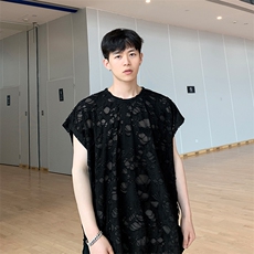 8XL-M重磅！特大码短袖T恤背心男宽松休闲百搭篮球服DX318P28，男装T恤，电商D206-1