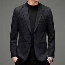 D1593男式2023春季新款便西男韩版西装外套商务休闲西服男装P190，男装西服，电商B360