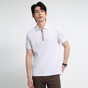 2025夏季新款高品质拉链设计时尚短袖翻领Polo衫2271-P50控84